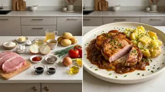 Vepřové plátky pečené na cibuli: šťavnaté maso a omáčka bez jíšky