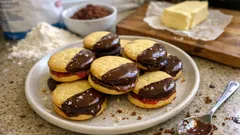 Máslové vanilkové sušenky máčené v čokoládě: křehké a hotové raz dva