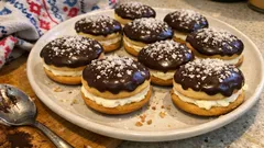 Margotky jako z cukrárny: křehké slepované cukroví s rumovým krémem