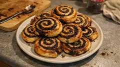 Kakaové šneky z křehkého těsta: jednoduché pečivo ke kávě hotové za 20 minut