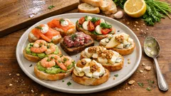 Pestré obložené jednohubky: 10 rychlých kombinací na oslavu i svátky