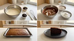 Vláčný povidlový perník na plech – jednoduchý recept s lesklou čokoládovou polevou