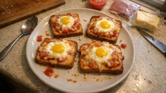 Mini pizzy z toustového chleba: rychlá večeře z pár surovin