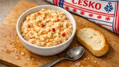 Domácí zeleninová pomazánka s vejci: krémová a svěží, ideální na chlebíčky