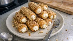 Vánoční ořechové trubičky s krémem: křehké a hotové raz dva