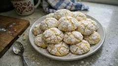 Citronové crinkles: měkké sušenky s krásným popraskáním, které vždycky vyjdou