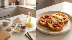 Mini langoše z jogurtového těsta: hotové hned, bez droždí a kynutí