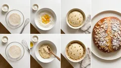 Velikonoční mazanec krok za krokem: nadýchaný bochánek s rozinkami a mandlemi