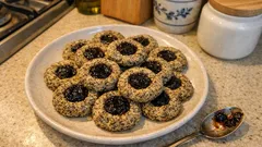 Čertovy oči: křehké makové cukroví s povidly, které se vždy povede